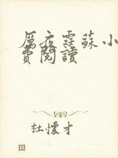 厉夜霆苏小汐免费阅读