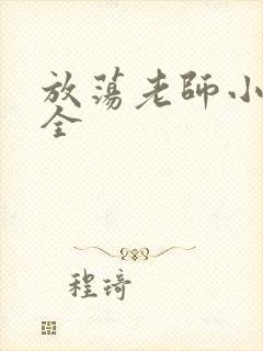 放荡老师小说大全