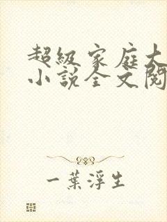 超级家庭大杂烩小说全文阅读