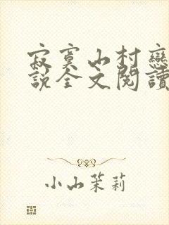 寂寞山村恋上小说全文阅读