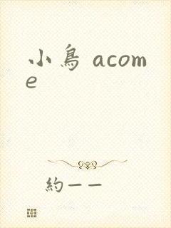 小鸟 acome