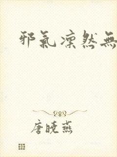 邪气凛然无弹窗