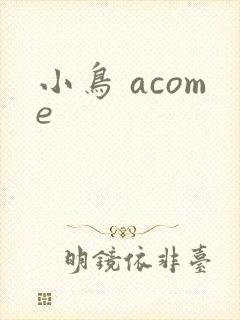 小鸟 acome