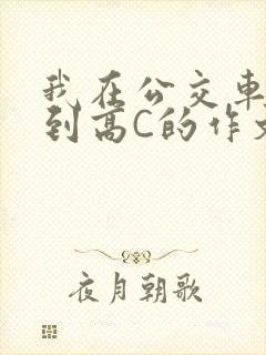 我在公交车上弄到高C的作文