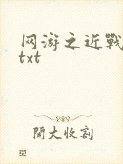 网游之近战法师txt