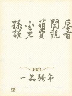 孙小萌闫辰的小说免费观看