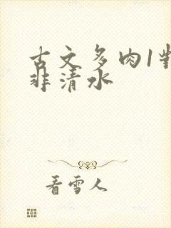 古文多肉1对n非清水