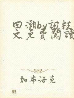 回潮by词枝全文免费阅读笔趣阁