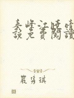 秦峰江晓晴的小说免费阅读