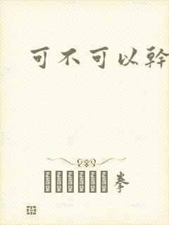 可不可以干湿你