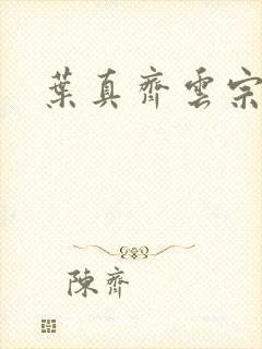 叶真齐云宗免费