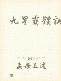 九星霸体诀小说