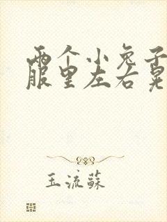 两个小兔子在衣服里左右晃