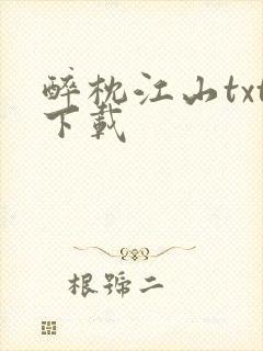 醉枕江山txt下载