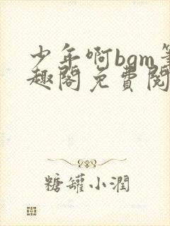 少年啊bgm笔趣阁免费阅读全文下载