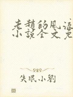 老赵的风流人生小说全文免费阅读