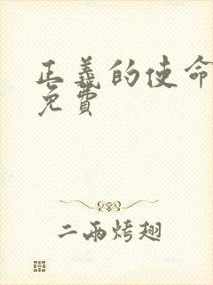 正义的使命全文免费