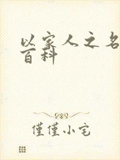 以家人之名百度百科