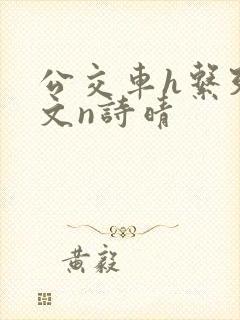 公交车h系列辣文n诗晴