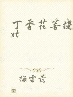 丁香花菩提树txt