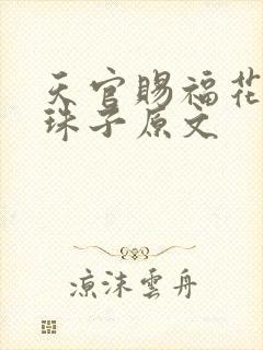 天官赐福花怜塞珠子原文