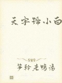 天字号小白脸