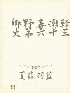 乡野春潮干柴烈火第六十三章