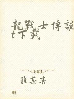 龙战士传说txt下载