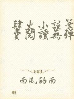 肆火小说笔趣免费阅读无弹窗