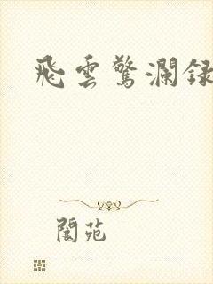 飞云惊澜录