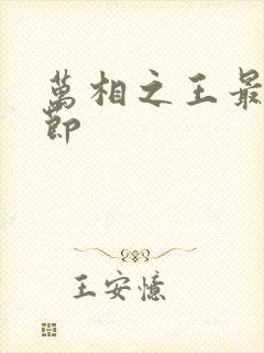 万相之王最新章节