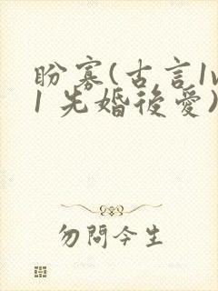 盼寡(古言1v1 先婚后爱)