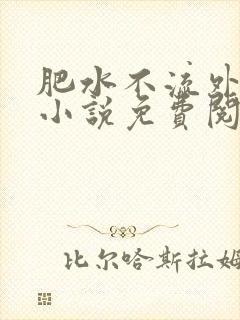 肥水不流外人田小说免费阅读