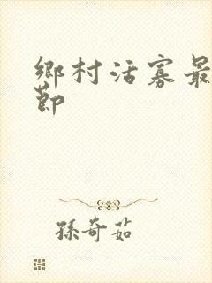 乡村活寡最新章节