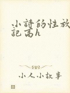 小诗的性放荡日记高h