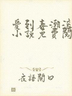 爱到春潮滚滚来小说免费阅读