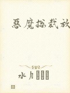 恶魔总裁放了我