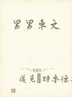 男男车文
