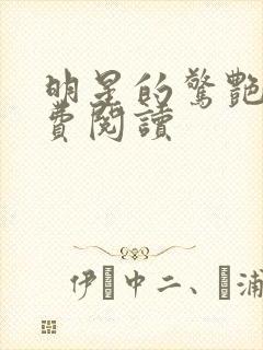 明星的惊艳史免费阅读