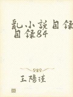 乱小说目录阅读目录84