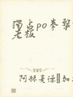 独占po拳击馆老板