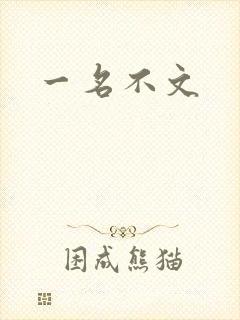 一名不文
