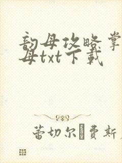 韵母攻略掌中美母txt下载