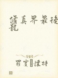 修真界最后一条龙
