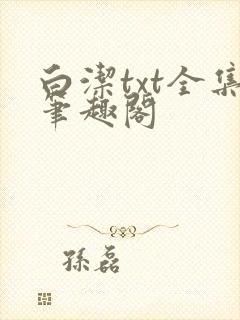 白洁txt全集笔趣阁