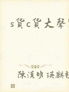 s货c货大声点