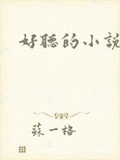 好听的小说名字