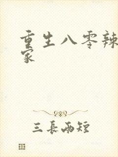 重生八零辣妻当家