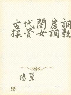 古代闺房调教h揉贵女调教记