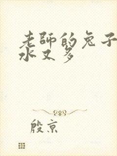 老师的兔子又软水又多